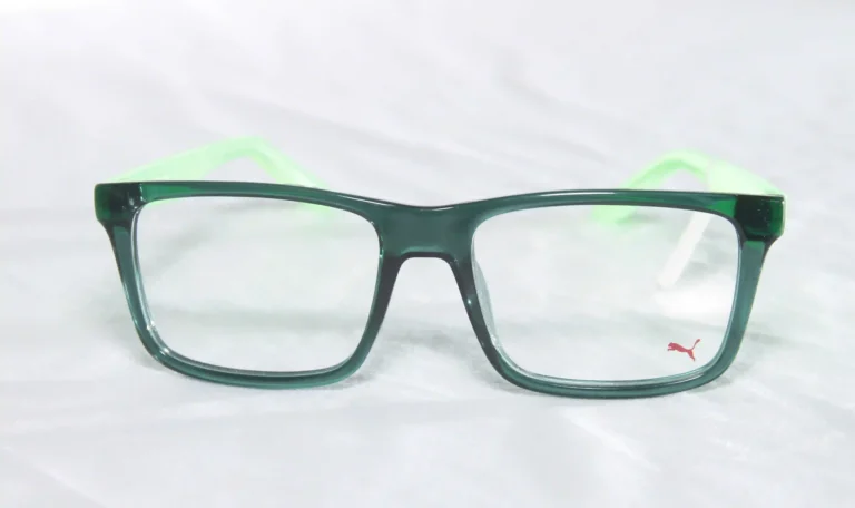 Green light frame with white dots