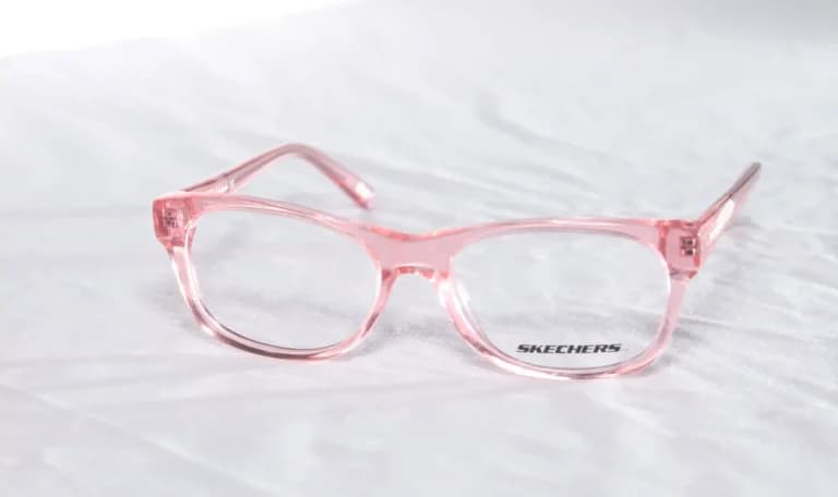 Pink trasnparent rectangular frame